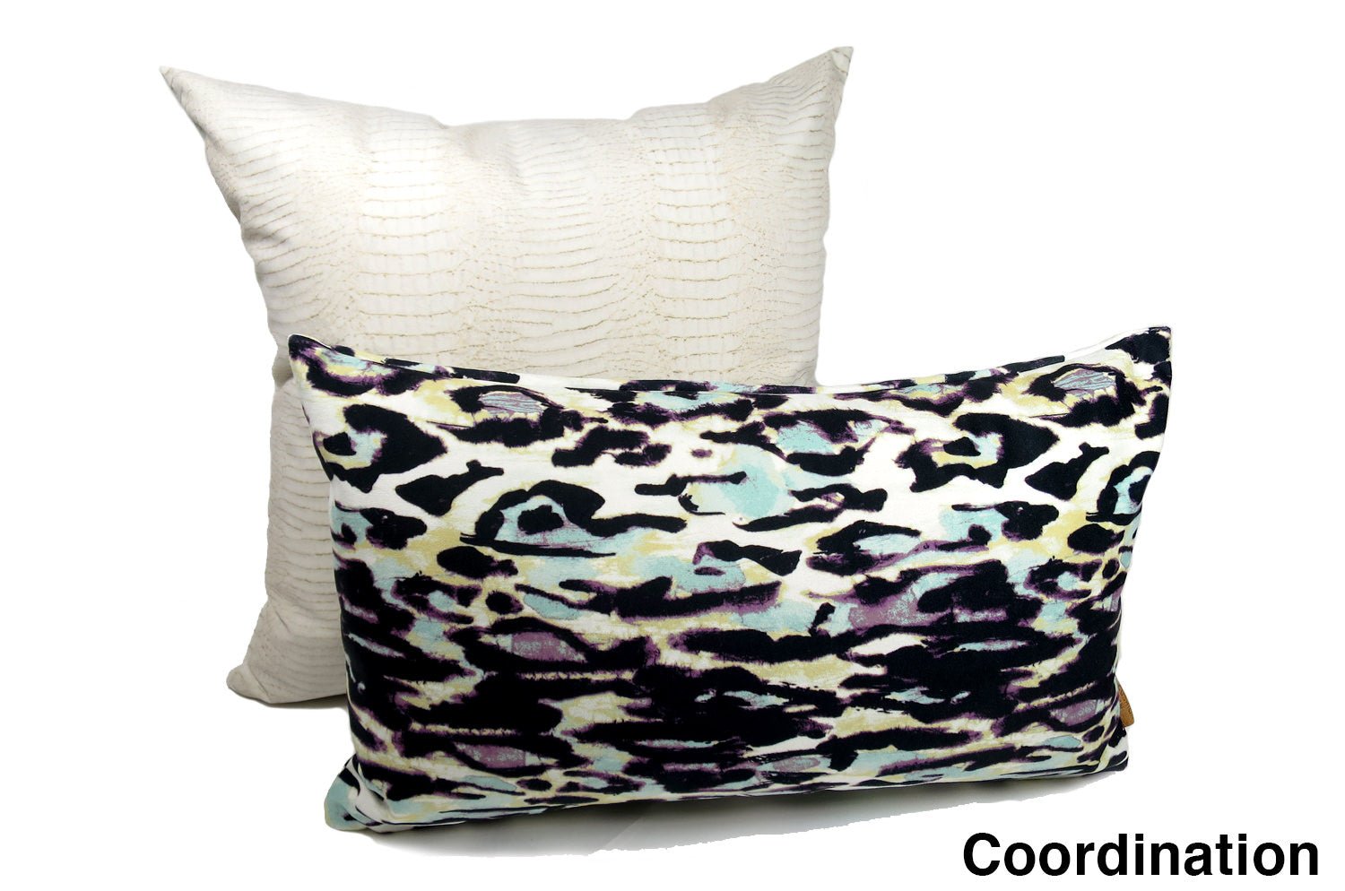 The Purple Leopard スペイン製起毛スエードタッチ パープルレオパード柄クッション 50×30cm 中材付 - HOUSE OF JAPAN Shop