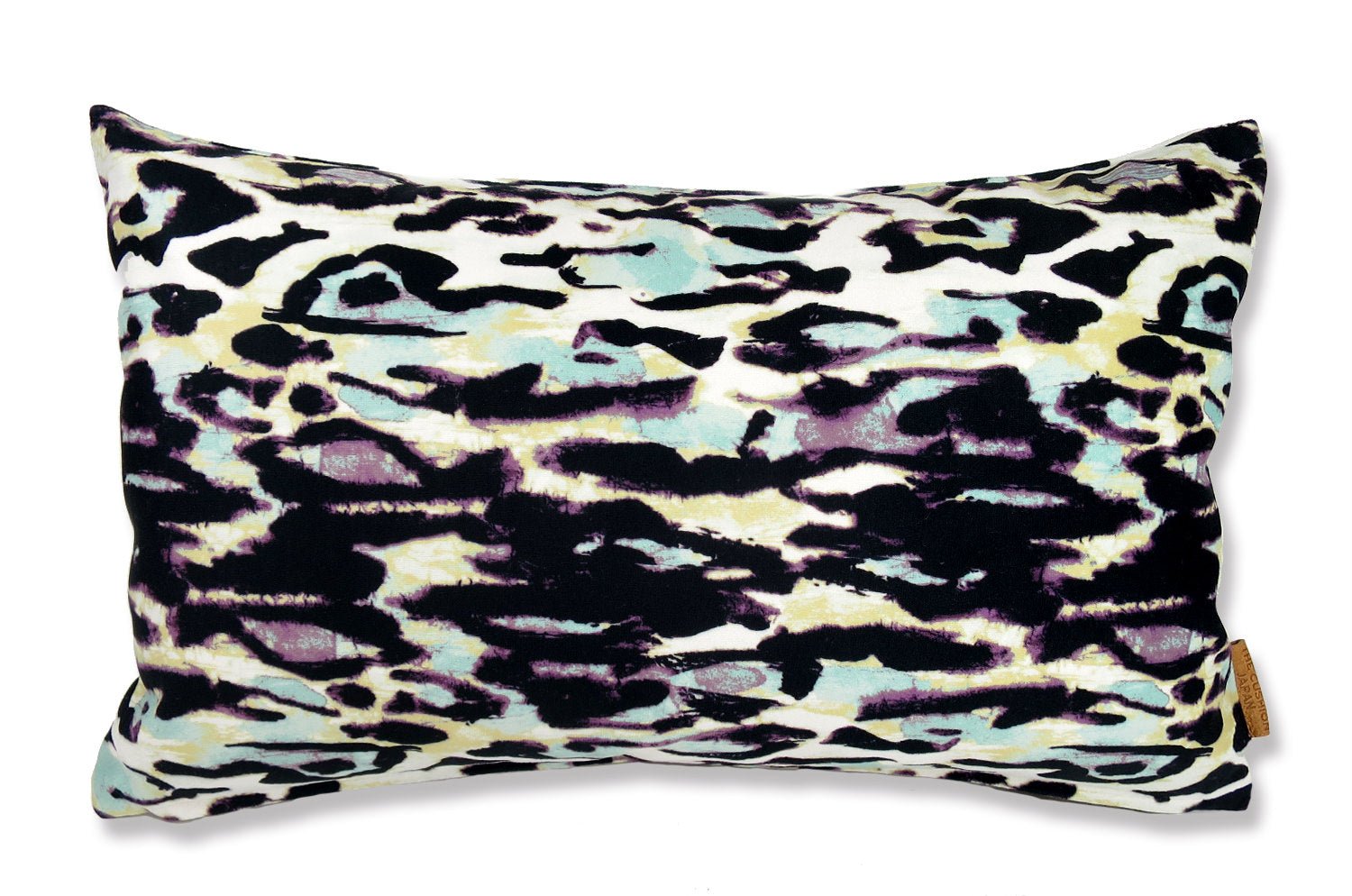 The Purple Leopard スペイン製起毛スエードタッチ パープルレオパード柄クッション 50×30cm 中材付 - HOUSE OF JAPAN Shop