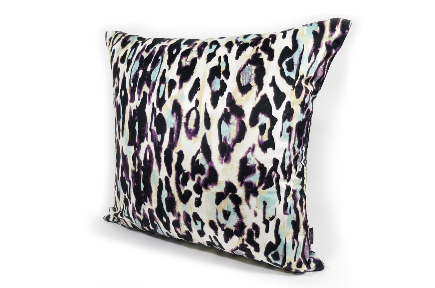 The Purple Leopard スペイン製起毛スエードタッチ パープルレオパード柄クッションカバー 50×50cm - HOUSE OF JAPAN Shop