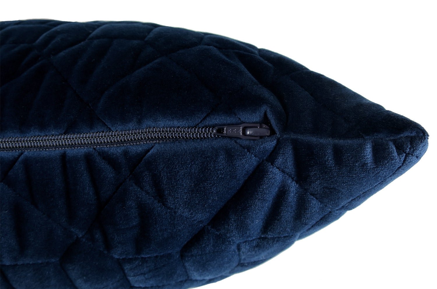 The Quilted シルクタッチ幾何学キルト クッション Atlantic 45×30cm 中材付 - HOUSE OF JAPAN Shop