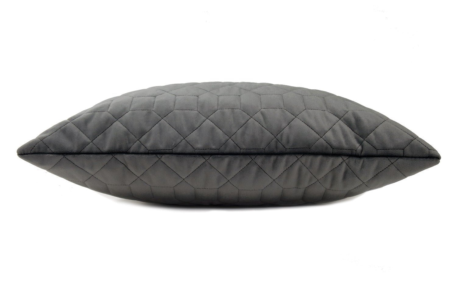 The Quilted シルクタッチ幾何学キルト クッションカバー Shadow 45×45cm - HOUSE OF JAPAN Shop