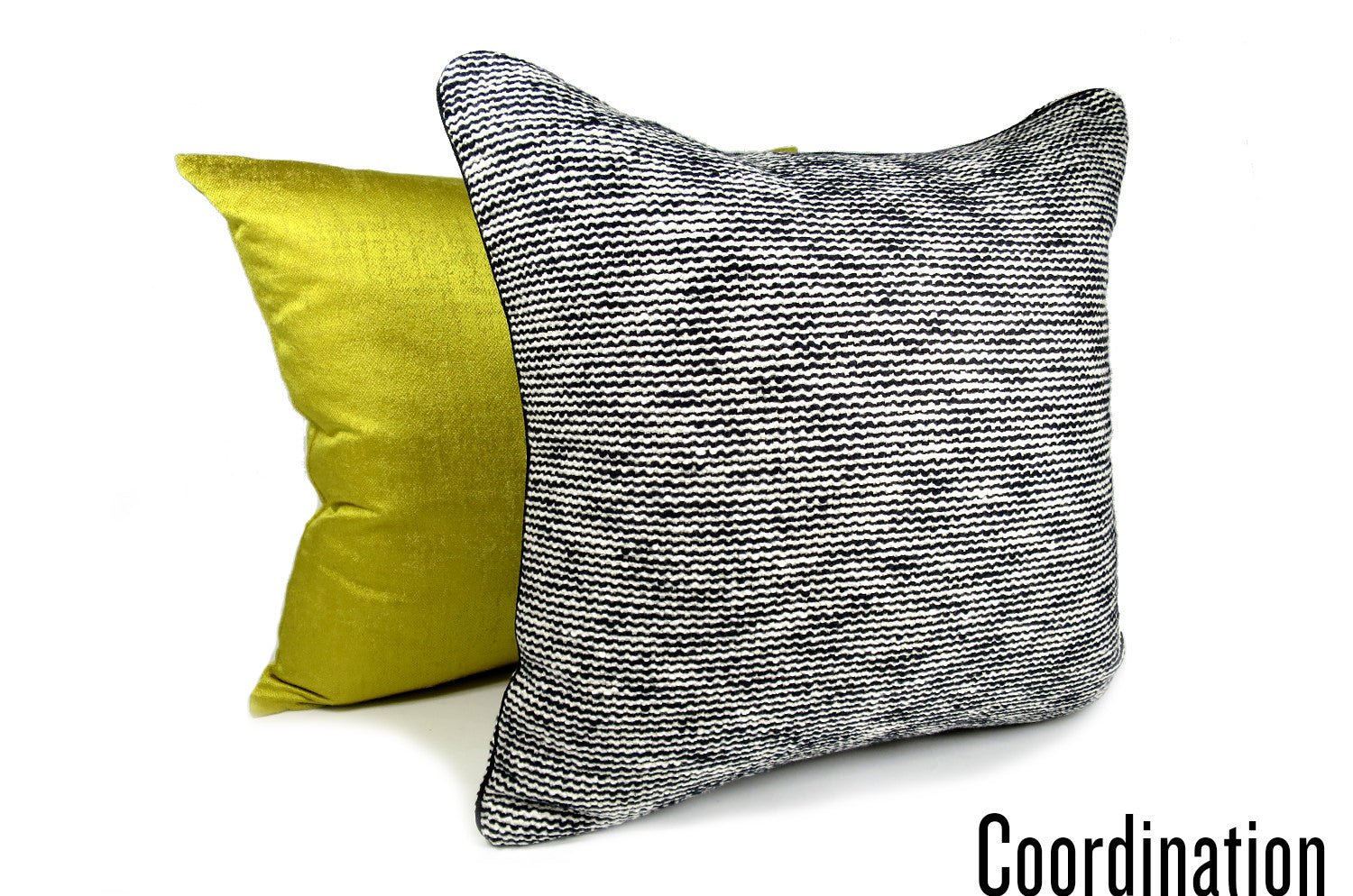 The RAGUSA アルマーニカーザ ラグーザ クッションカバー(ブラックアイボリー) 45×45cm - HOUSE OF JAPAN Shop