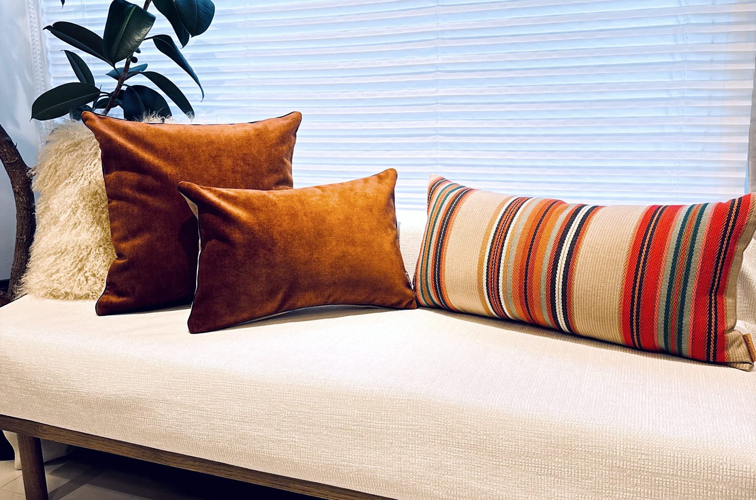 The RALPH LAUREN Encinitas ラルフローレン クッション「エンシニータスストライプ」 65×31cm 中材付 - HOUSE OF JAPAN Shop