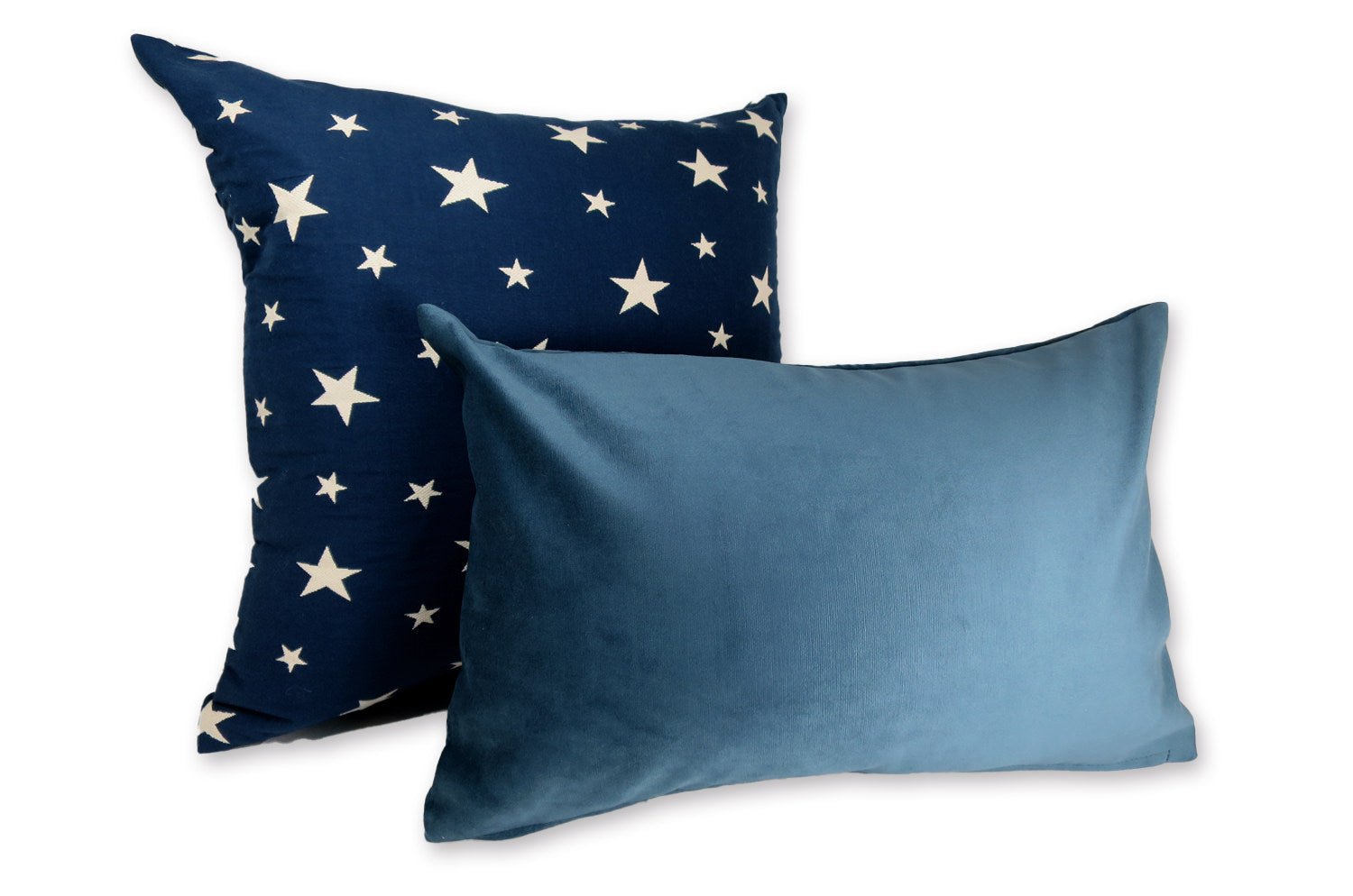 The Rebecca レベッカ なめらか起毛スエード クッション (denim) 45×30cm 中材付 - HOUSE OF JAPAN Shop