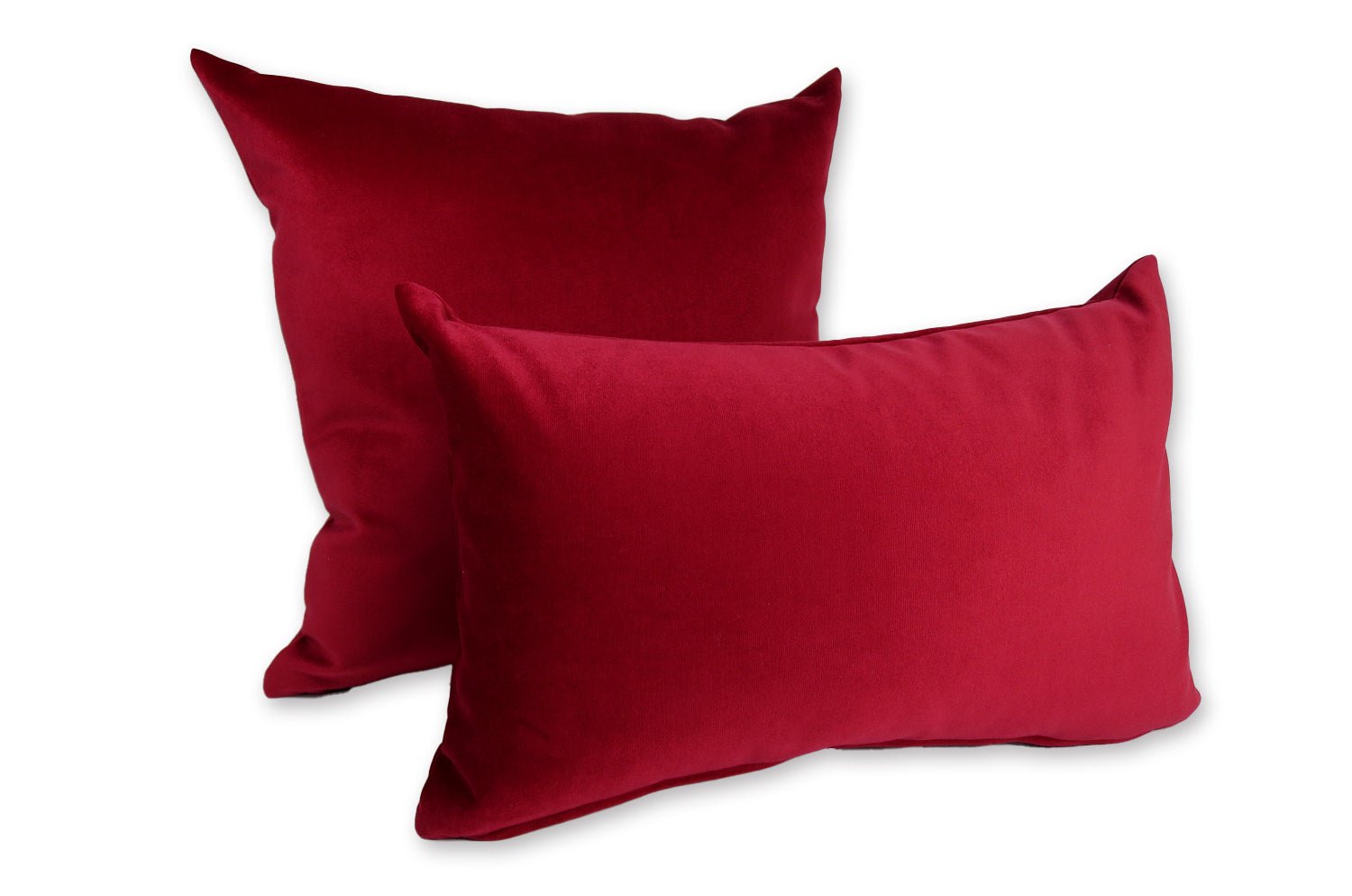 The Rebecca レベッカ なめらか起毛 スエード クッション (garnet) 45×30cm 中材付 - HOUSE OF JAPAN Shop