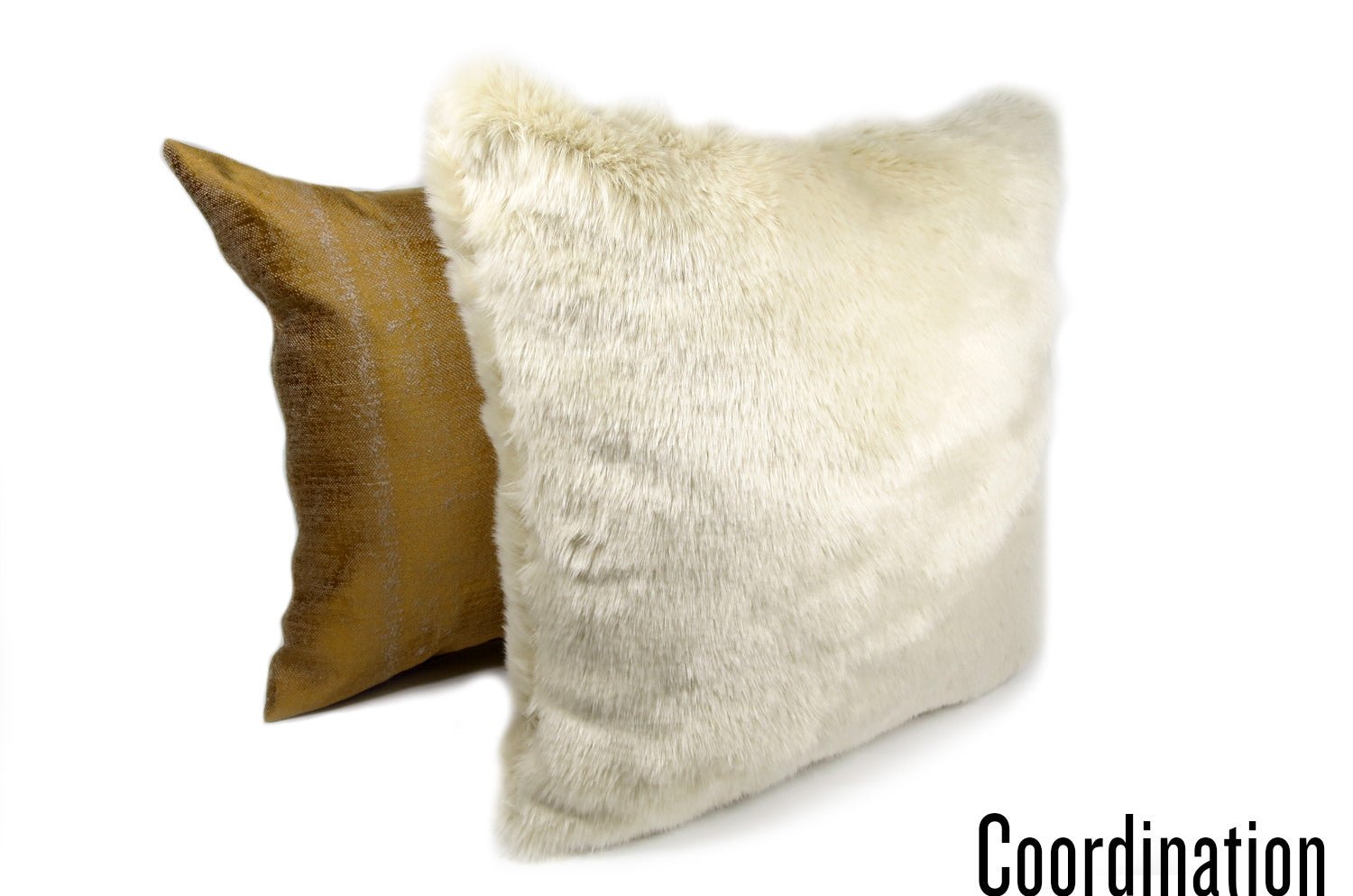 The Rex 至極の手触りエコファー レッキス クッションカバー (ミルクティー) 45×45cm - HOUSE OF JAPAN Shop