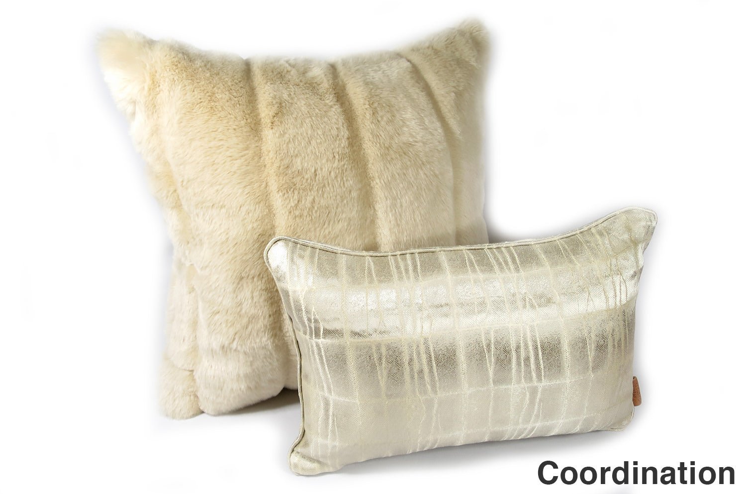 The Rex 至極の手触りエコファー Rex ミルクティー クッションカバー 50×50cm - HOUSE OF JAPAN Shop