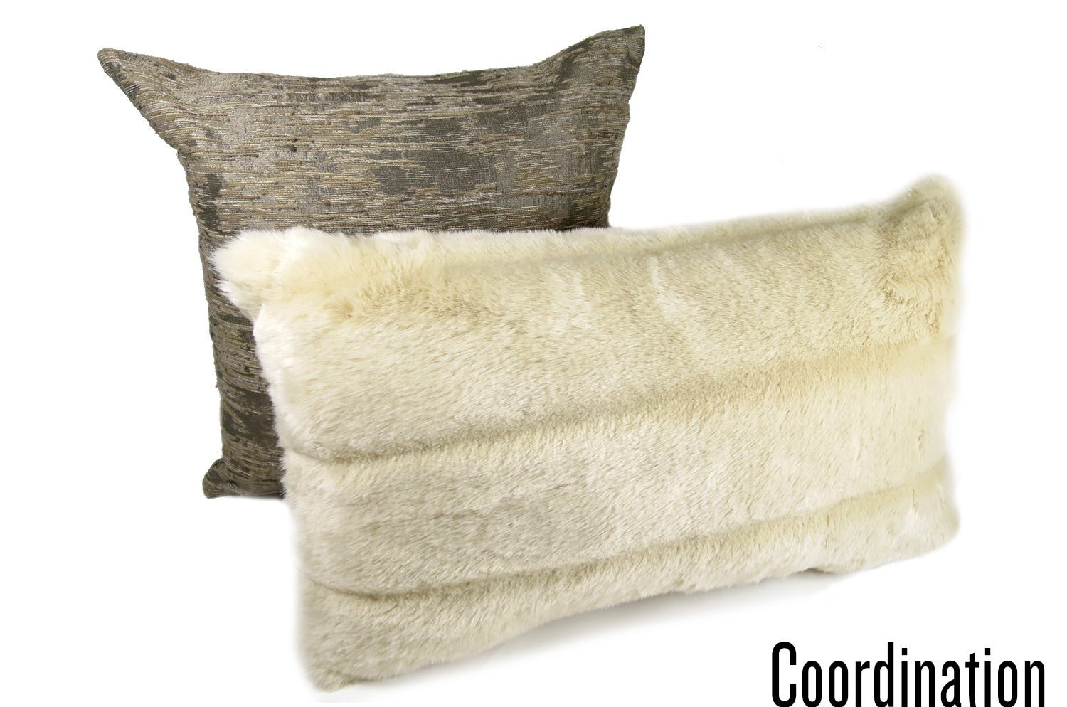 The Rex 至極の手触りエコファー横長クッション REXミルクティー 60×33cm 中材付 - HOUSE OF JAPAN Shop