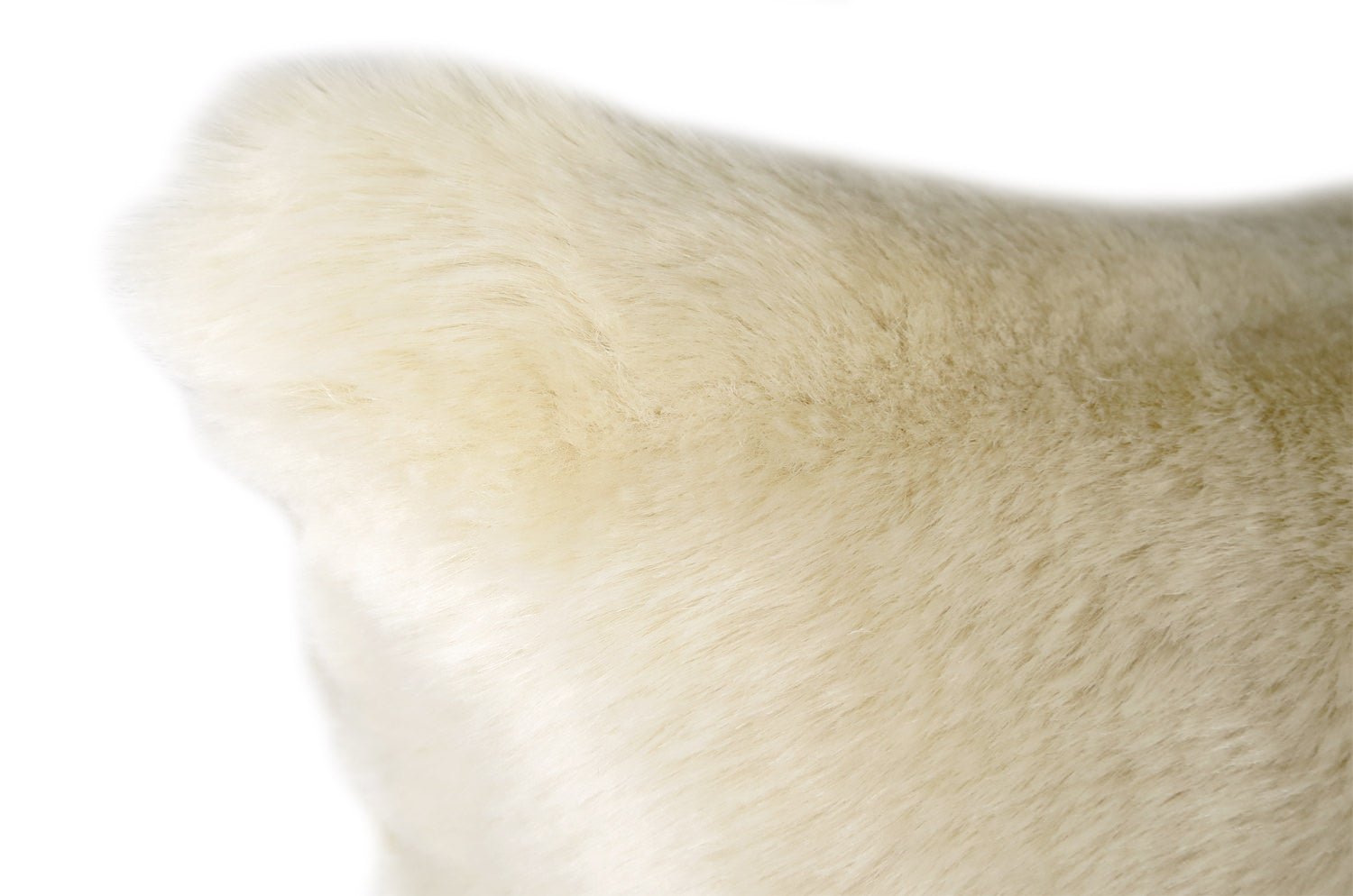 The Rex 至極の手触りエコファー横長クッション REXミルクティー 60×33cm 中材付 - HOUSE OF JAPAN Shop