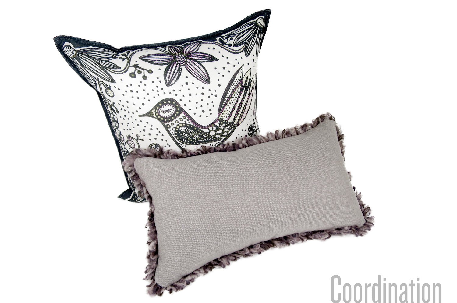 The Romo ふわふわフリンジ リネンコットンクッション 49×28cm 中材付 - HOUSE OF JAPAN Shop