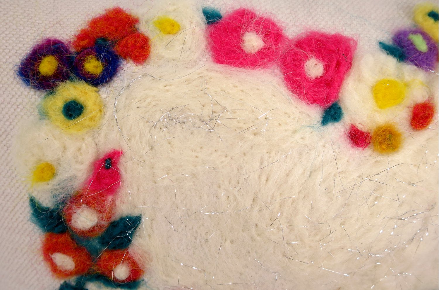 The ROMO 癒されレタードメッセージクッション(heartflower) ハンドメイド 38(44)×28(34)cm 中材付 - HOUSE OF JAPAN Shop