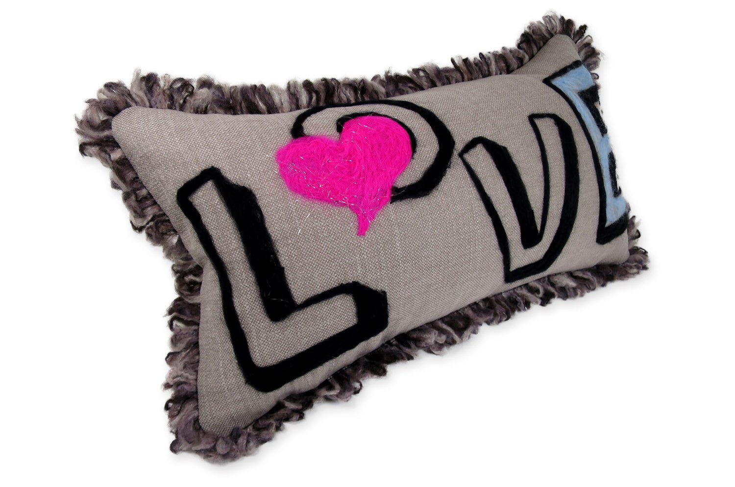 The ROMO 癒されレタードメッセージクッション(LOVE) ハンドメイド 49(53)×29(33)cm 中材付 - HOUSE OF JAPAN Shop