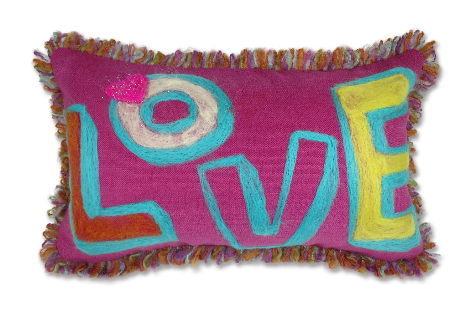 The ROMO 癒されレタードメッセージクッション(LOVE Skyblue) ハンドメイド 49(53)×29(33)cm 中材付 - HOUSE OF JAPAN Shop