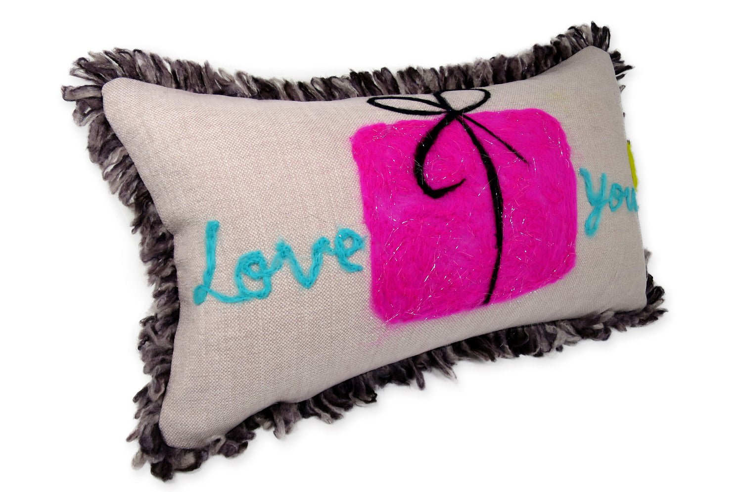 The ROMO 癒されレタードメッセージクッション(Present) ハンドメイド 49(53)×29(33)cm 中材付 - HOUSE OF JAPAN Shop