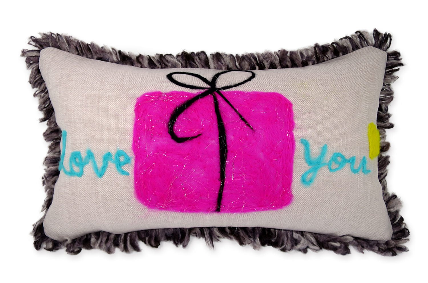 The ROMO 癒されレタードメッセージクッション(Present) ハンドメイド 49(53)×29(33)cm 中材付 - HOUSE OF JAPAN Shop