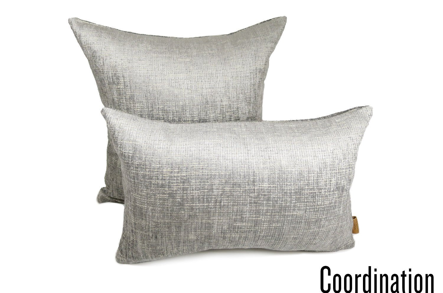 The ROUEN アルマーニカーザ ルーアン ジャカードベルベットクッション(シルバー) 45×30cm 中材付 - HOUSE OF JAPAN Shop