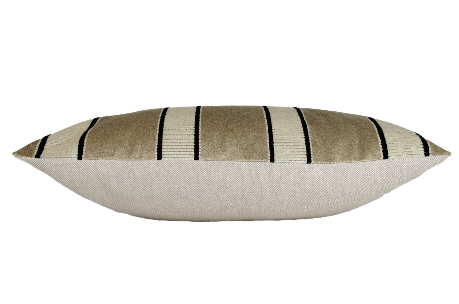 The Royal jacquard Stripe ロイヤルジャガードストライプクッション(NATUREL) 65×40cm 中材付 - HOUSE OF JAPAN Shop