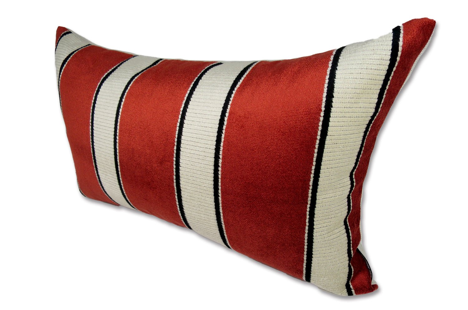 The Royal jacquard Stripe ロイヤルジャガードストライプクッション(TERRA) 65×40cm 中材付 - HOUSE OF JAPAN Shop
