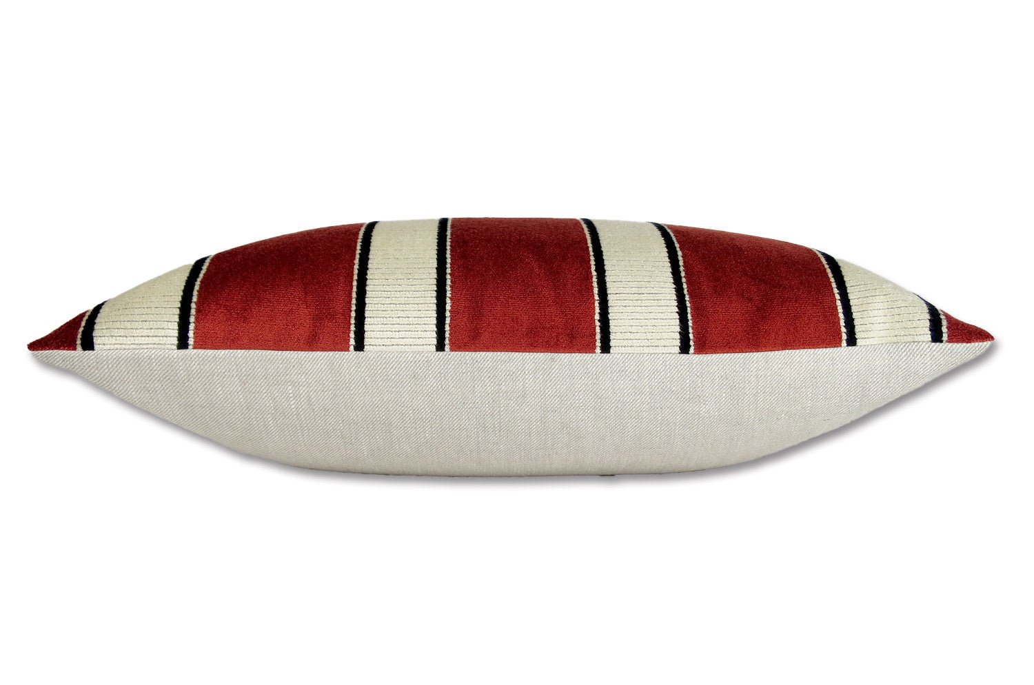 The Royal jacquard Stripe ロイヤルジャガードストライプクッション(TERRA) 65×40cm 中材付 - HOUSE OF JAPAN Shop