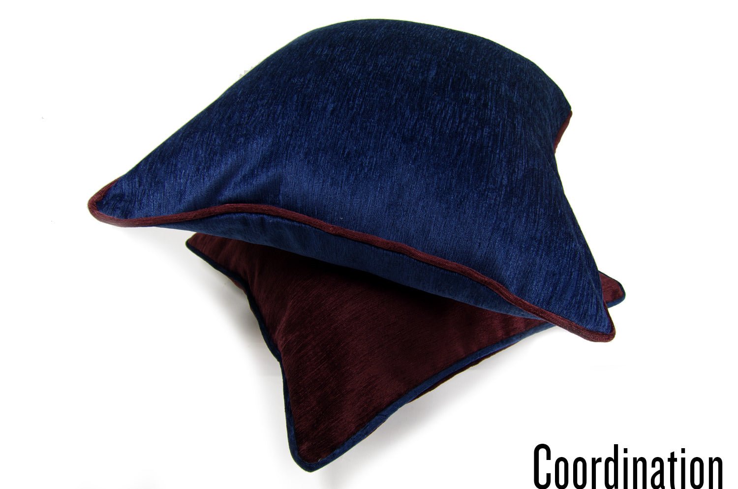 The Royal velor ロイヤルベロア パイピングクッションカバー レッドパープル 45cm角 - HOUSE OF JAPAN Shop