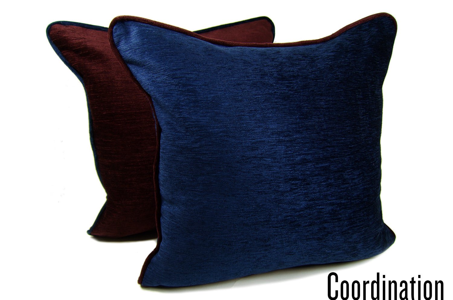 The Royal velour ロイヤルベロア パイピングクッションカバー ネイビー 45cm角 - HOUSE OF JAPAN Shop