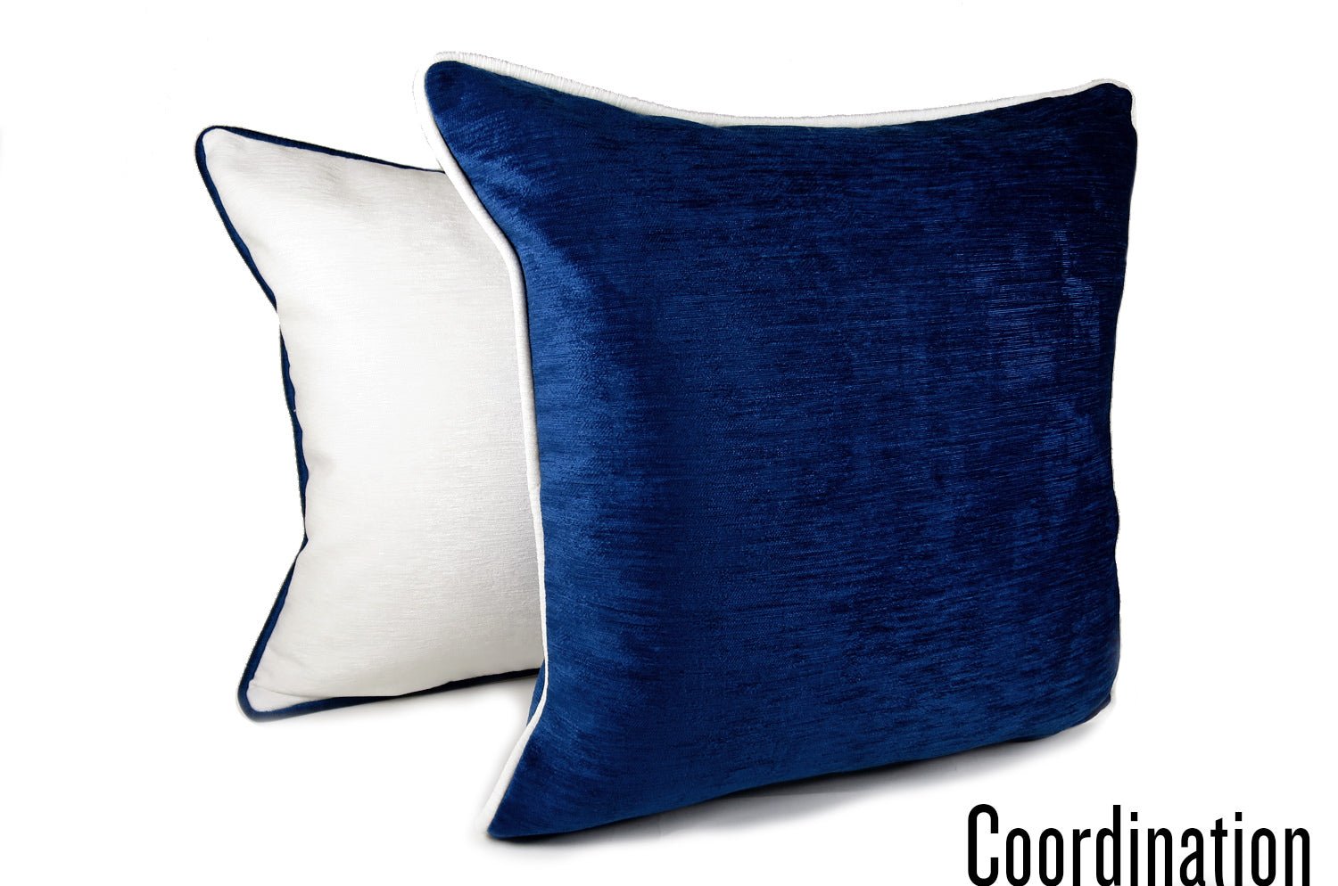 The Royal velour ロイヤルベロア パイピングクッションカバー ClassicBlue 45×45cm - HOUSE OF JAPAN Shop