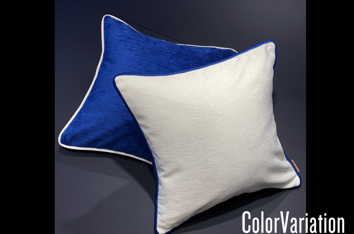 The Royal velour ロイヤルベロア パイピングクッションカバー ClassicBlue 45×45cm - HOUSE OF JAPAN Shop