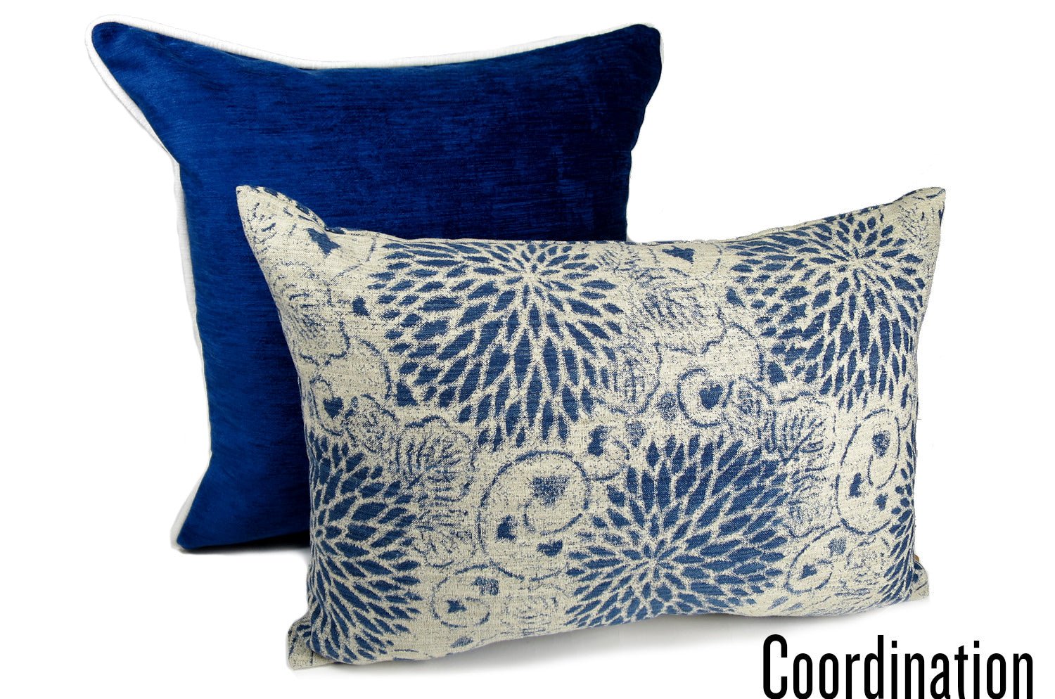 The Royal velour ロイヤルベロア パイピングクッションカバー ClassicBlue 45×45cm - HOUSE OF JAPAN Shop