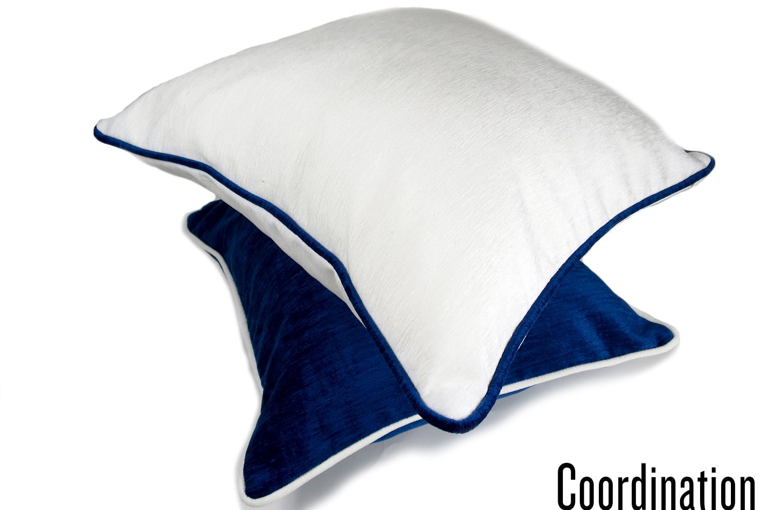 The Royal velour ロイヤルベロア パイピングクッションカバー ClassicBlue 45×45cm - HOUSE OF JAPAN Shop