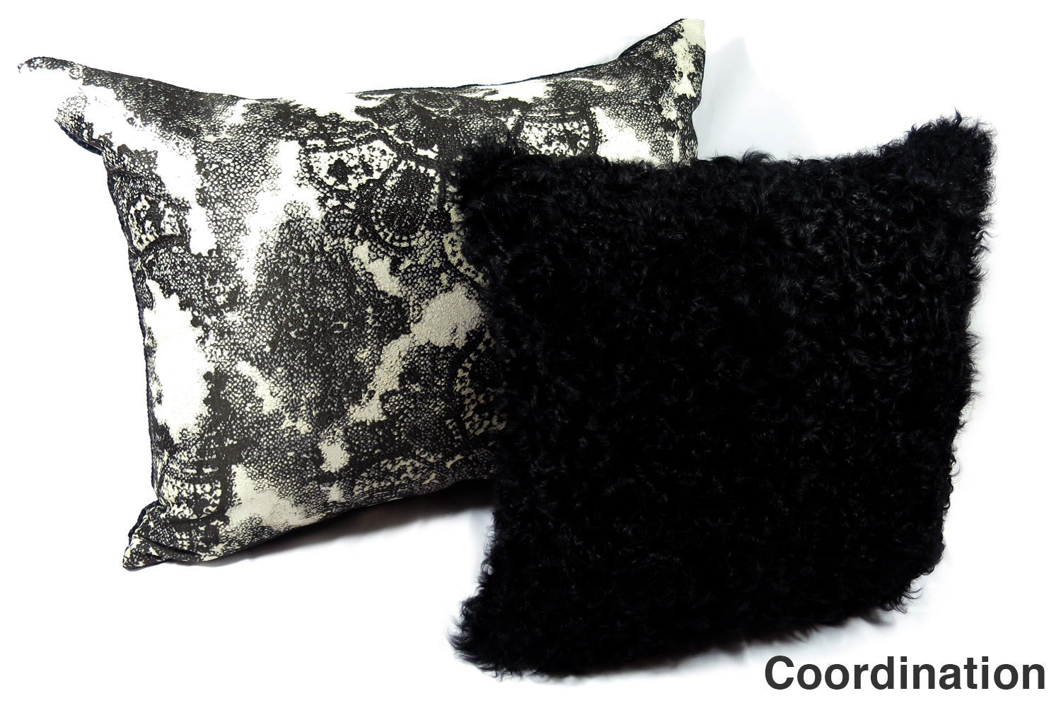 The RUBELLI/FIAMMETTA ダマスクDARKクッション イタリア製ファブリック 64×50cm 中材付 - HOUSE OF JAPAN Shop