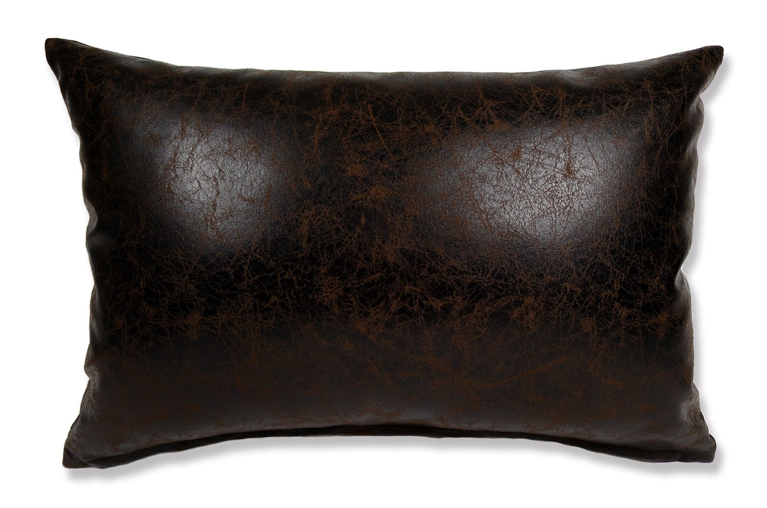 The Scratch Synthetic Leather スクラッチフェイクレザークッション ダークブラウン 45×30cm 中材付 - HOUSE OF JAPAN Shop