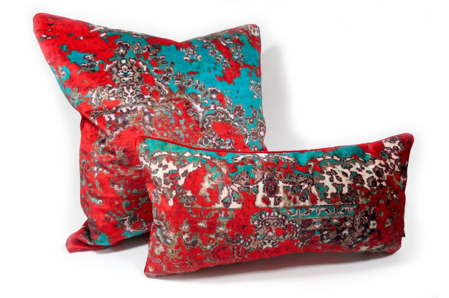 The Shade Carpet レッドベルベットクッションカバー 50×50cm - HOUSE OF JAPAN Shop