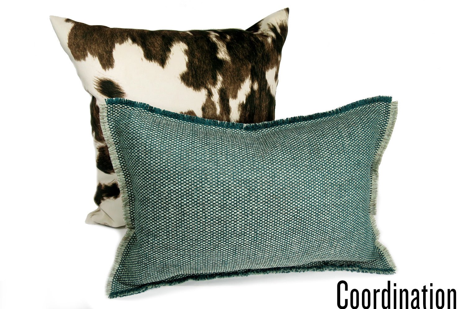 The Shaggy シャギーフリンジ横長クッション グリーンミックス 45(48)×30(33)cm 中材付 - HOUSE OF JAPAN Shop