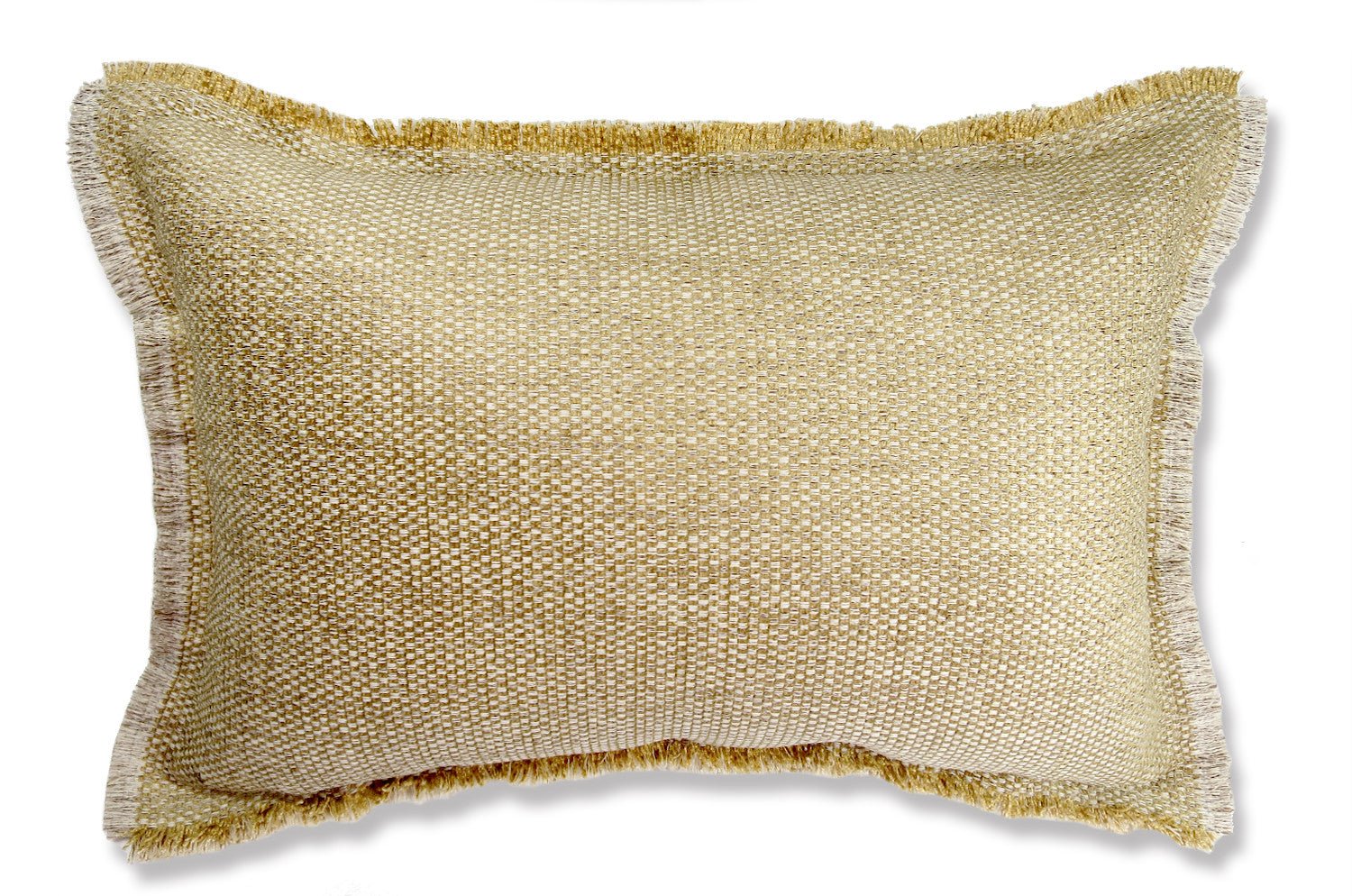 The Shaggy シャギーフリンジクッション ストローカラーミックス 45(48)×30(33)cm 中材付 - HOUSE OF JAPAN Shop