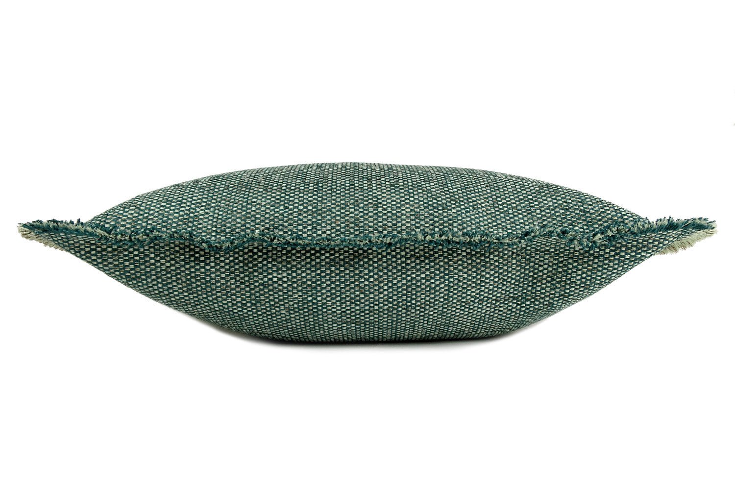 The Shaggy シャギーフリンジ横長クッション グリーンミックス 45(48)×30(33)cm 中材付 - HOUSE OF JAPAN Shop