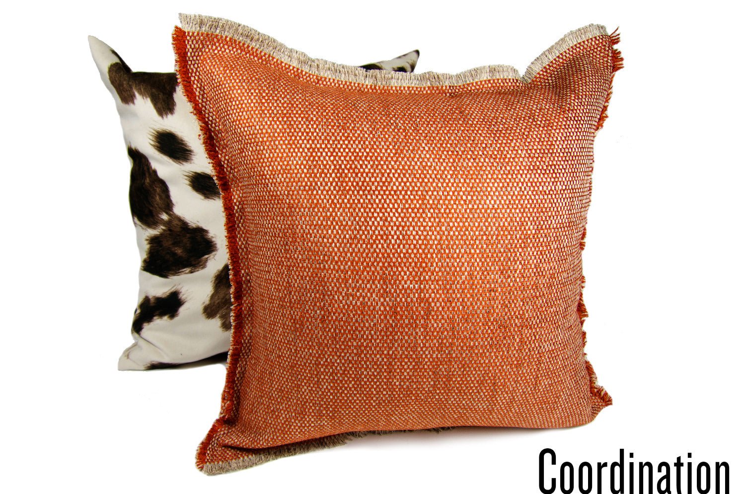 The Shaggy シャギーフリンジクッションカバー オレンジミックス 45(48)×45(48)cm - HOUSE OF JAPAN Shop