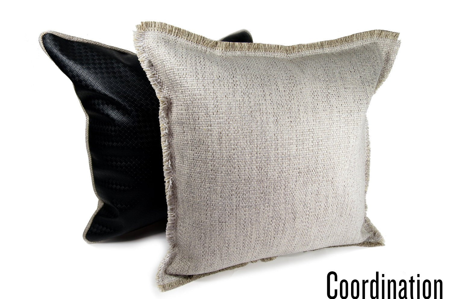 The Shaggy シャギーフリンジクッションカバー グレージュミックス 45(48)×45(48)cm - HOUSE OF JAPAN Shop