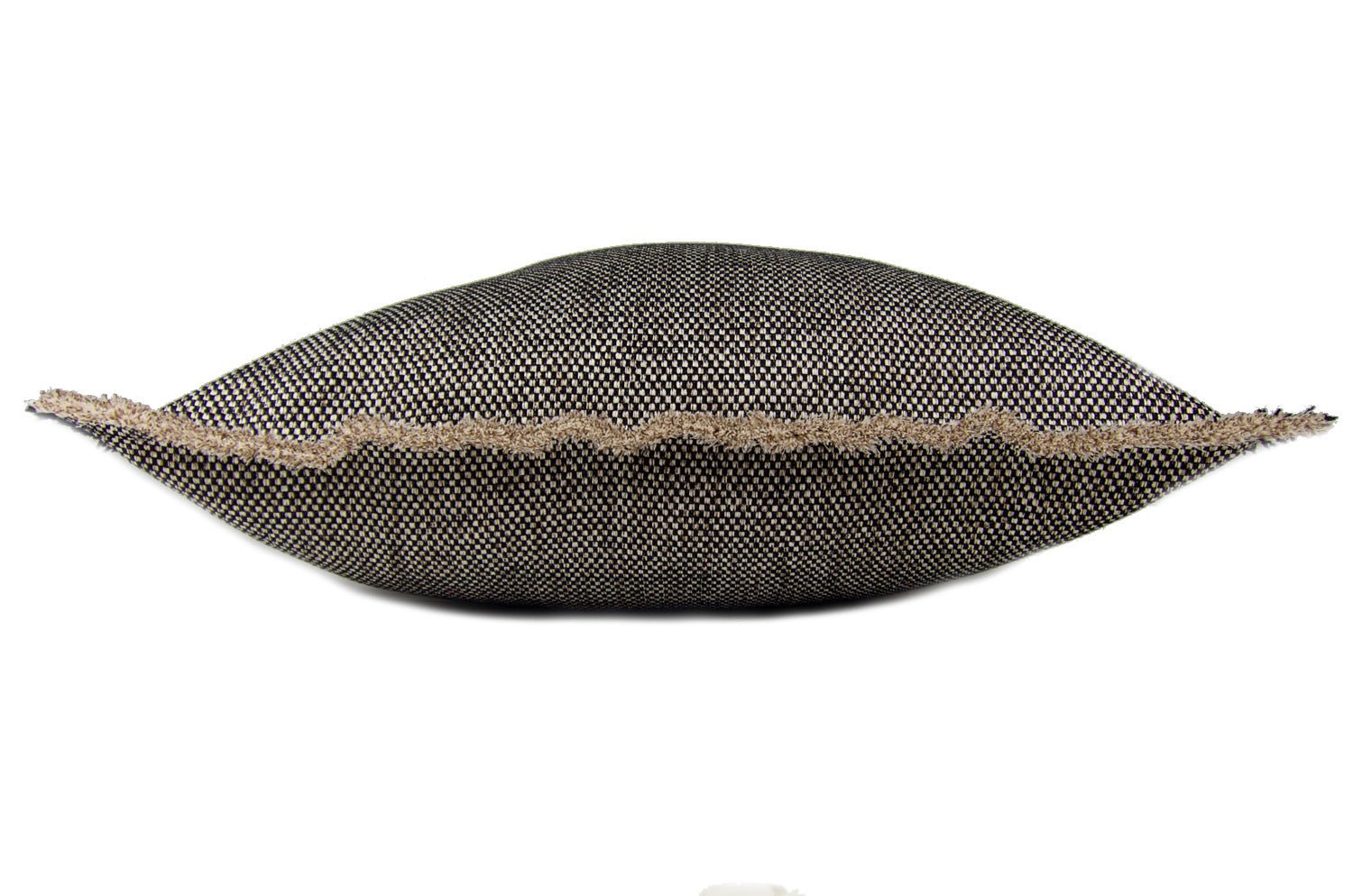 The Shaggy シャギーフリンジクッションカバー ブラックミックス 45(48)×45(48)cm - HOUSE OF JAPAN Shop