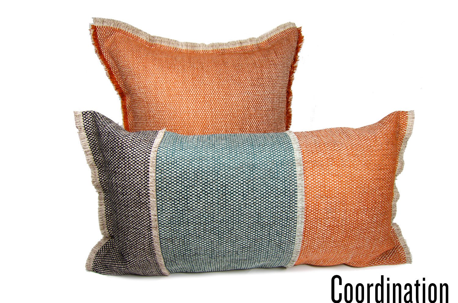 The Shaggy シャギーフリンジクッションカバー オレンジミックス 45(48)×45(48)cm - HOUSE OF JAPAN Shop