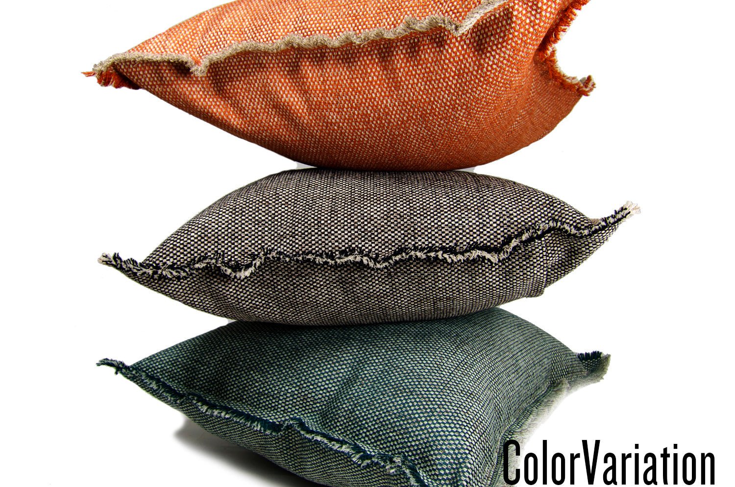 The Shaggy シャギーフリンジクッションカバー ブラックミックス 45(48)×45(48)cm - HOUSE OF JAPAN Shop