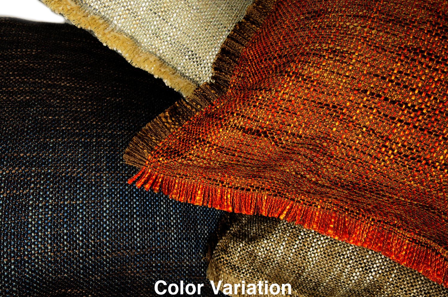 The Shaggy シャギーフリンジクッション オレンジミックス 45(49)×30(34)cm 中材付 - HOUSE OF JAPAN Shop