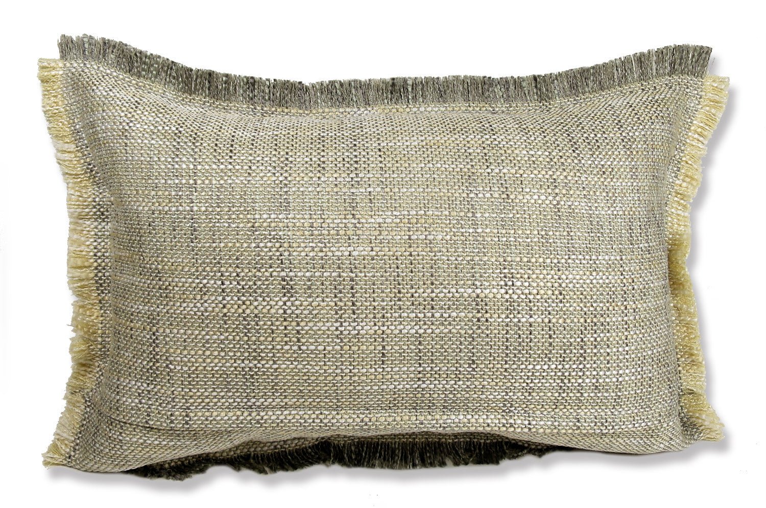 The Shaggy シャギーフリンジクッション バニラ×グレーミックス 45(49)×30(34)cm 中材付 - HOUSE OF JAPAN Shop