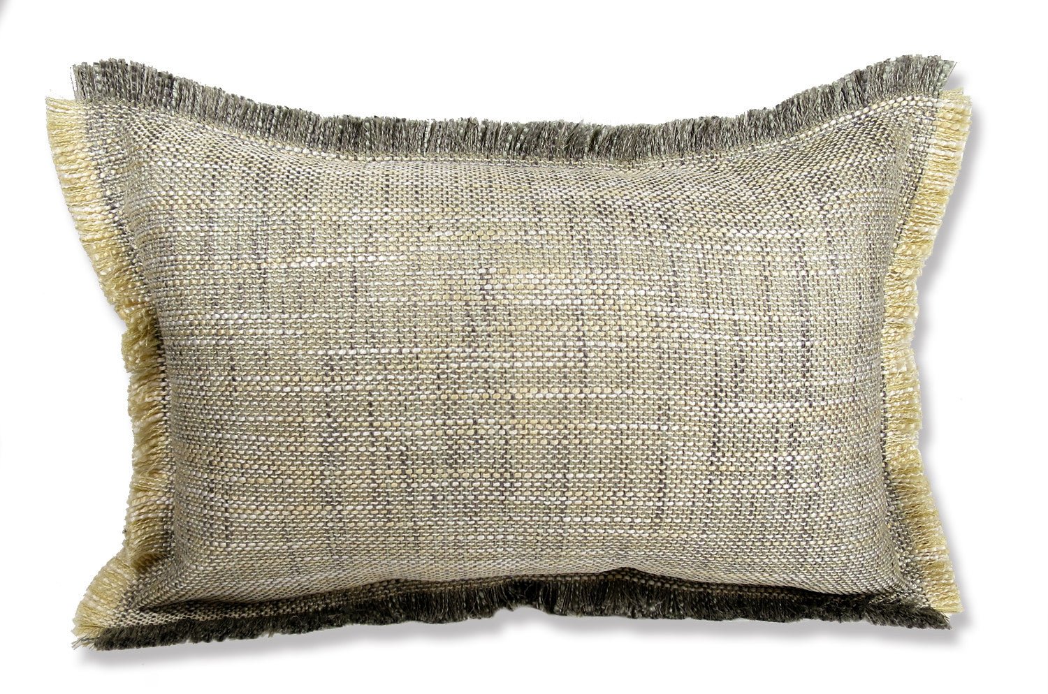 The Shaggy シャギーフリンジクッション バニラ×グレーミックス 45(49)×30(34)cm 中材付 - HOUSE OF JAPAN Shop