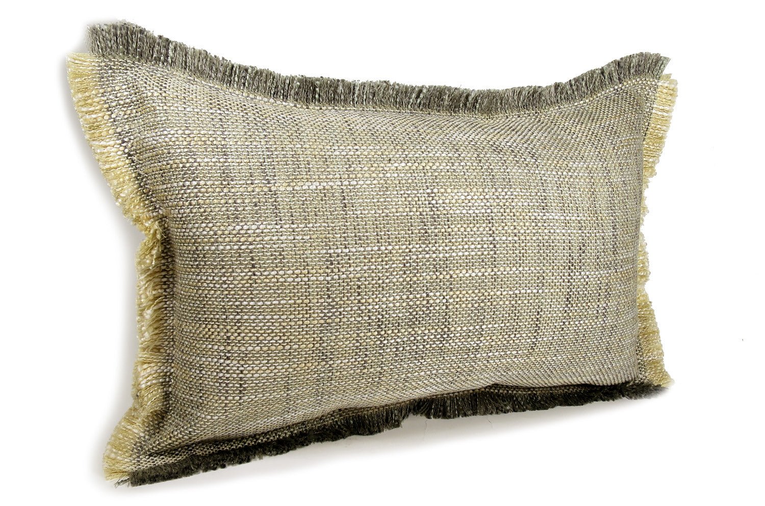 The Shaggy シャギーフリンジクッション バニラ×グレーミックス 45(49)×30(34)cm 中材付 - HOUSE OF JAPAN Shop