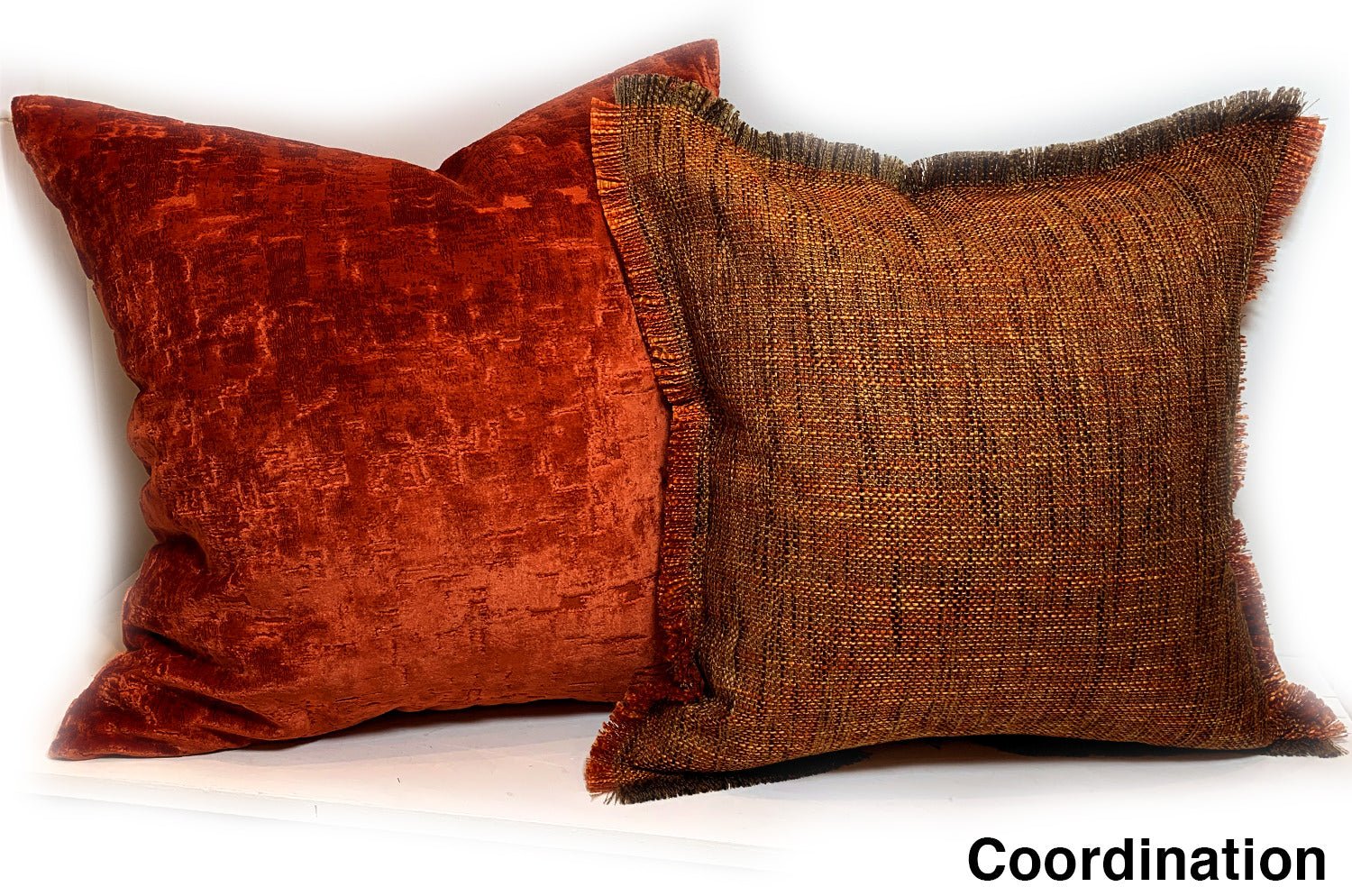 The Shaggy シャギーフリンジクッションカバー オレンジミックス 45(49)×45(49)cm - HOUSE OF JAPAN Shop