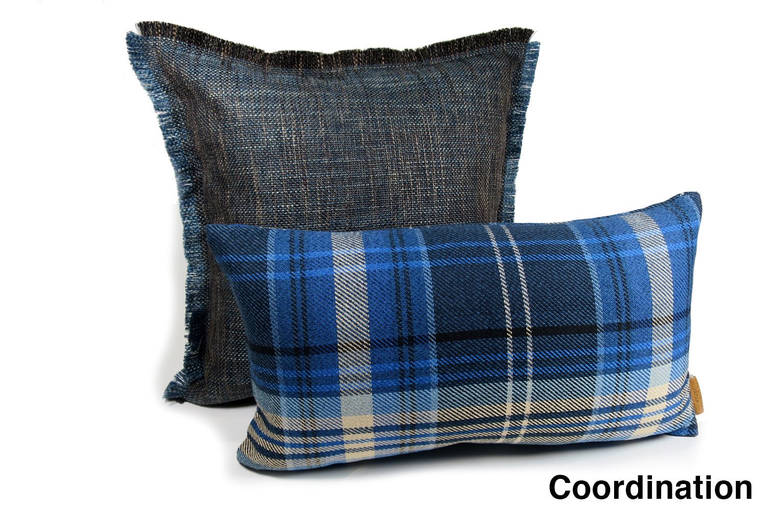 The Shaggy シャギーフリンジクッションカバー ネイビーミックス 45(49)×45(49)cm - HOUSE OF JAPAN Shop