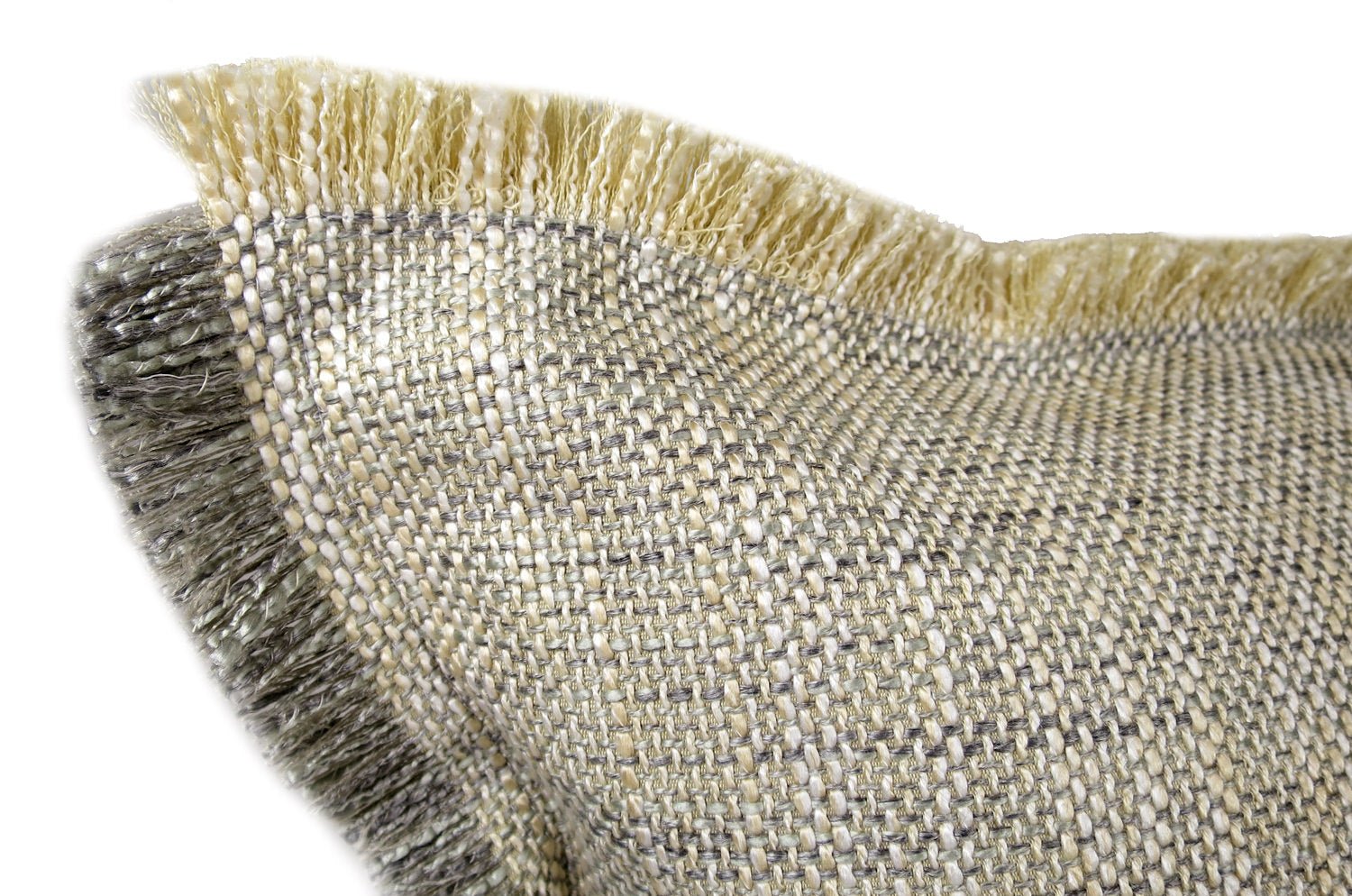 The Shaggy シャギーフリンジクッションカバー バニラ×グレーミックス 45(49)×45(49)cm - HOUSE OF JAPAN Shop