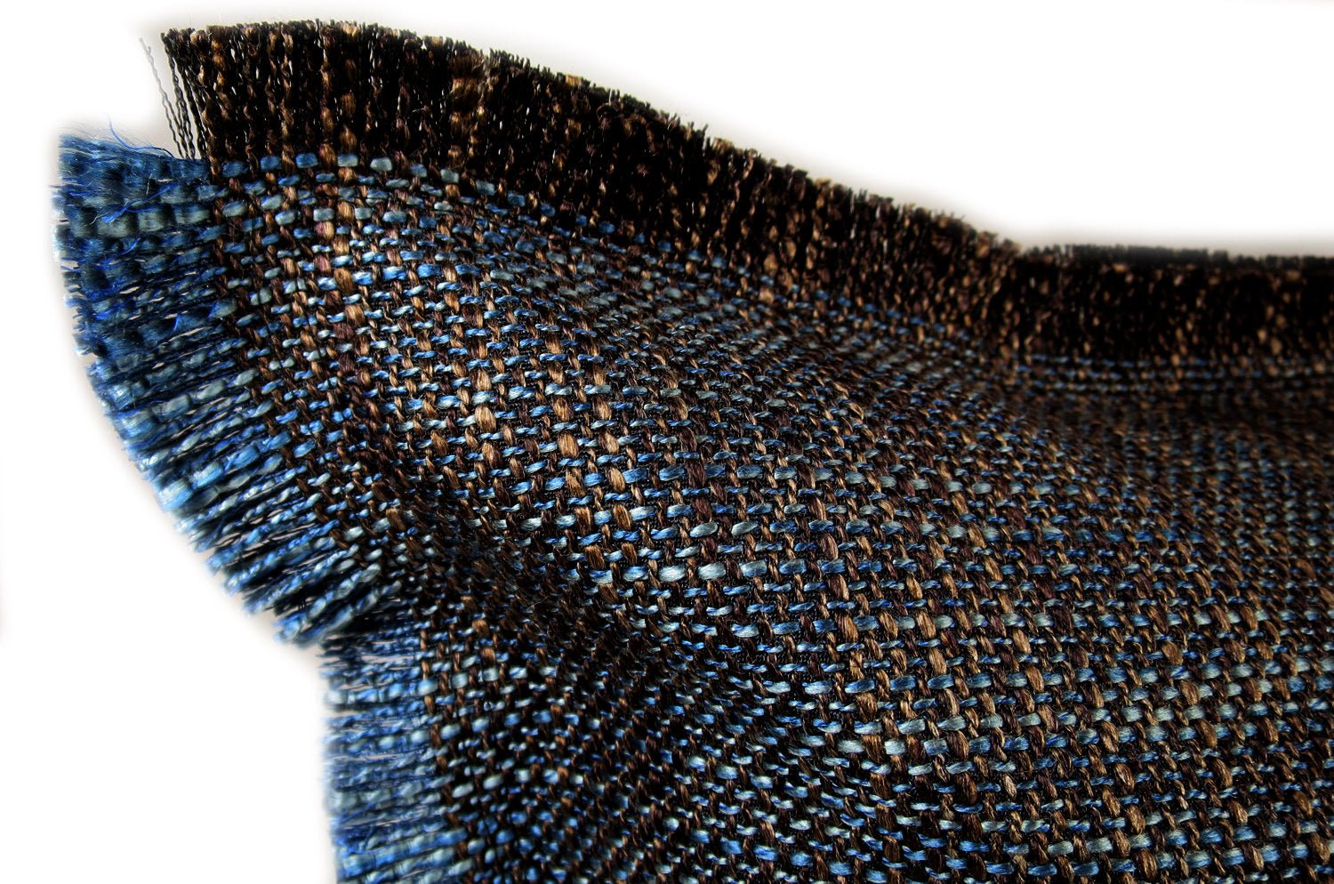 The Shaggy シャギーフリンジクッションカバー ネイビーミックス 45(49)×45(49)cm - HOUSE OF JAPAN Shop