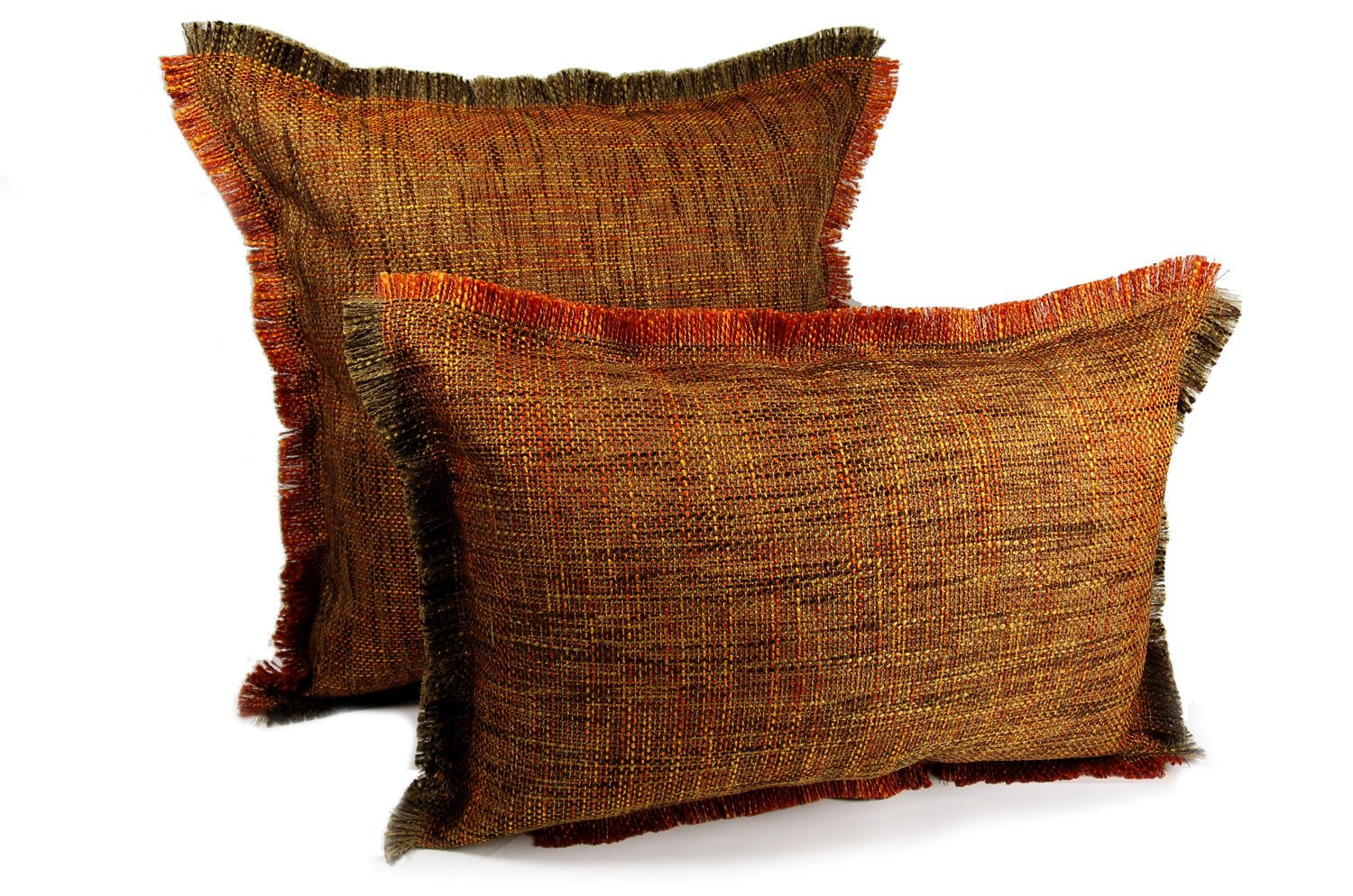 The Shaggy シャギーフリンジクッションカバー オレンジミックス 45(49)×45(49)cm - HOUSE OF JAPAN Shop