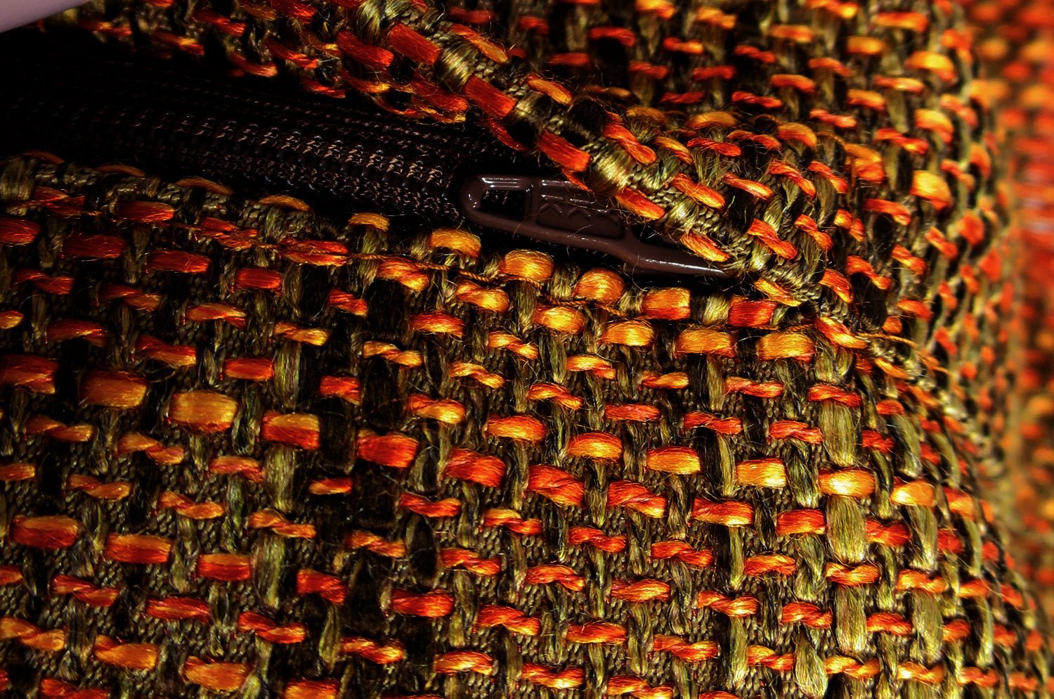 The Shaggy シャギーフリンジクッションカバー オレンジミックス 45(49)×45(49)cm - HOUSE OF JAPAN Shop